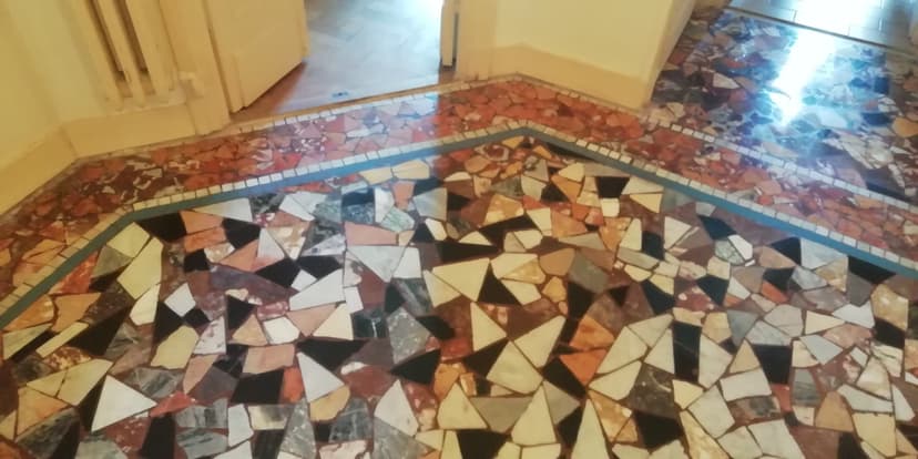 Restauration de sols en palladiane (Après)